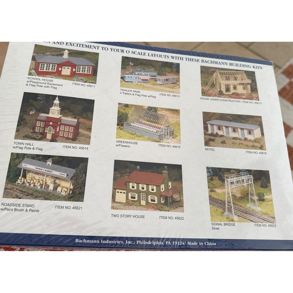 Bachmann Plasticville O Scale USA Town Hall Kit #45614 NEW/SEALED - Picture 2 of 3